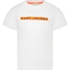 MARC JACOBS WHITE T-SHIRT FOR BOY WITH LOGO PRINT