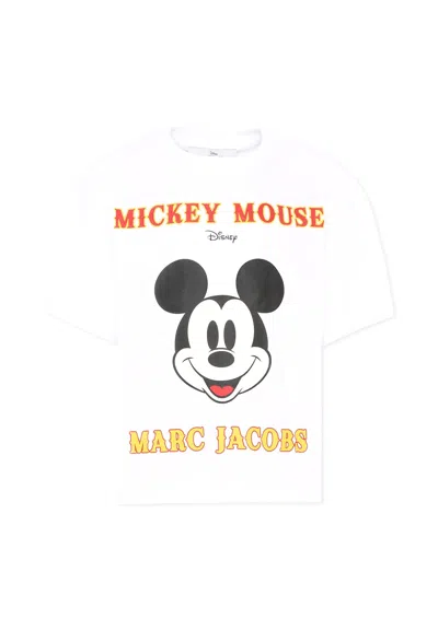 Marc Jacobs White T-shirt For Kids With Mickey Mouse