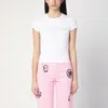 Marc Jacobs Crystal Logo T-shirt In White