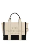 Marc Jacobs Two-tone Leather Small The Tote Bag Handbag In White
