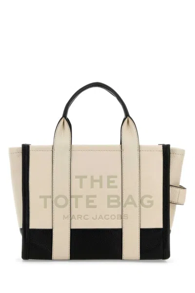 MARC JACOBS WHITE THE COLORBLOCK SMALL TOTE BAG