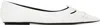 Marc Jacobs The Leather Kat Ballerina Flats In 110 Bright White