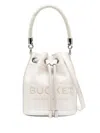 Marc Jacobs White The Leather Bucket Bag In Multi