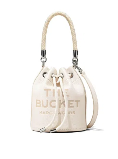 Marc Jacobs The Leather Bucket Bag In White