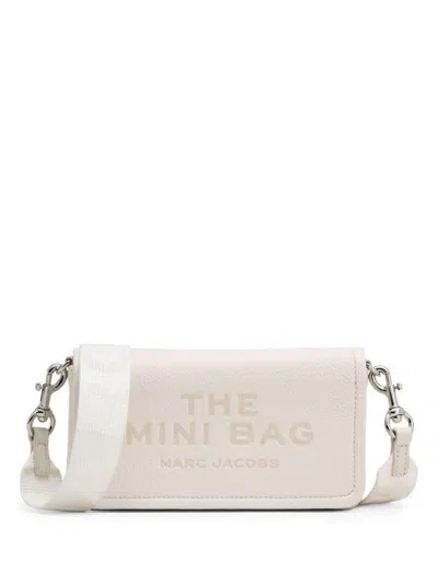 MARC JACOBS MARC JACOBS WHITE 'THE LEATHER MINI' CROSSBODY BAG