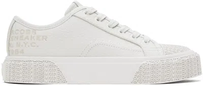 Marc Jacobs White 'the Leather' Sneakers In 118 Cotton White