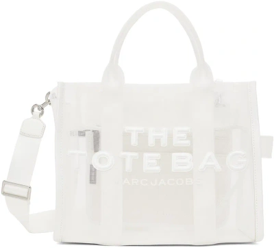 Marc Jacobs White 'the Mesh Medium' Tote In 100 White