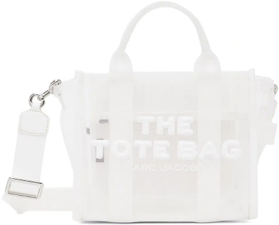 Marc Jacobs White 'the Mesh Small' Tote In 100 White