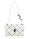 Marc Jacobs Women The Bi-color Quilted Mini Dual Shoulder Bag In White