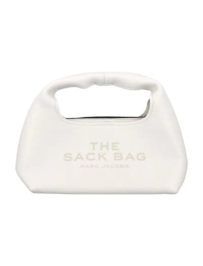 Marc Jacobs The Mini Leather Sack Bag In White