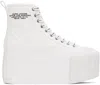 MARC JACOBS WHITE 'THE PLATFORM HIGH TOP' SNEAKERS