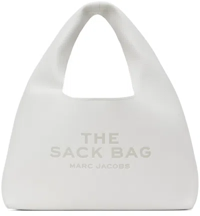 Marc Jacobs White 'the Sack Bag' Tote In 100 White
