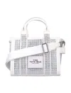 Marc Jacobs White The Small Crystal Canvas Tote Bag In White