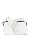 Marc Jacobs Rectangular White Leather Bag With Detachable Strap