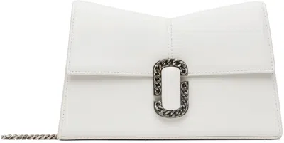 Marc Jacobs White 'the St. Marc Chain Wallet' Bag In 100 White