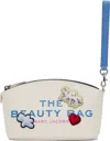 Marc Jacobs The Sticker Patch Beauty Bag In 101 White Multi