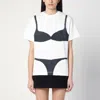 Marc Jacobs Trompe L'oeil Lingerie Print T-shirt In White