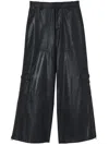 Marc Jacobs Wide-leg Cargo Trousers In 黑色