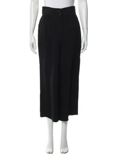Pre-owned Marc Jacobs Wide Leg Pants In Black