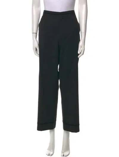 Pre-owned Marc Jacobs Wide Leg Pants In Black