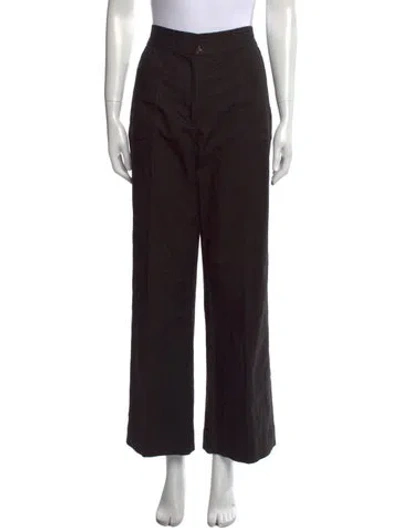 Pre-owned Marc Jacobs Wide Leg Pants In Black