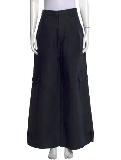 Pre-owned Marc Jacobs Wide Leg Pants In Black