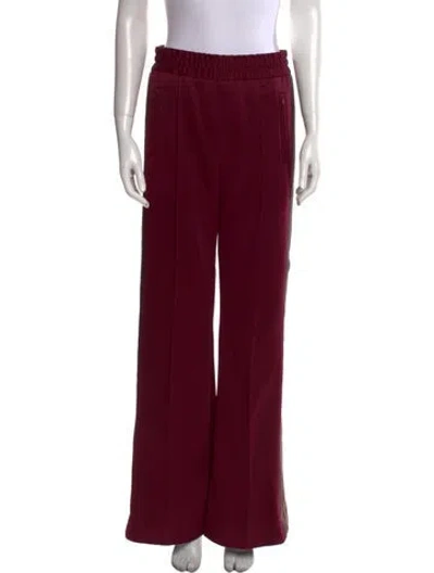 Pre-owned Marc Jacobs Wide Leg Pants In Burgundy