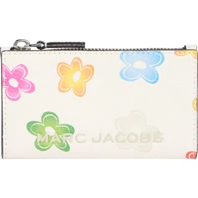 Marc Jacobs Wild Daisy Bifold Wallet In White