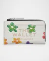 Marc Jacobs The Wild Daisy Top-zip Wallet In Brown