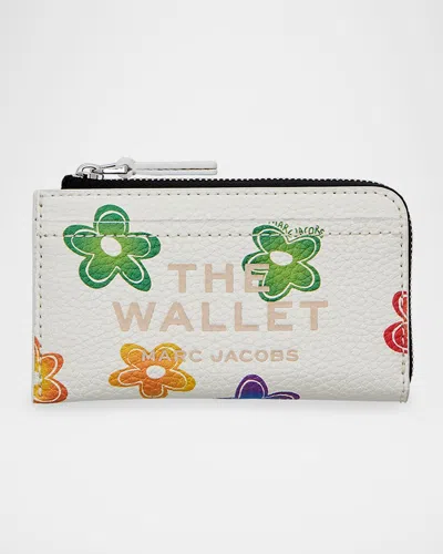 MARC JACOBS WILD DAISY LEATHER WALLET