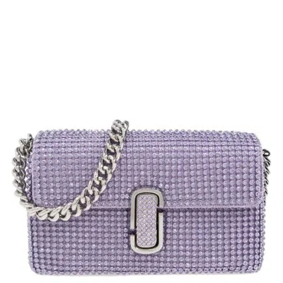 Marc Jacobs Wisteria The J Marc Mini Shoulder Bag In Rhinestone