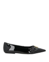 Marc Jacobs Woman Ballet Flats Black Size 7 Leather In Black