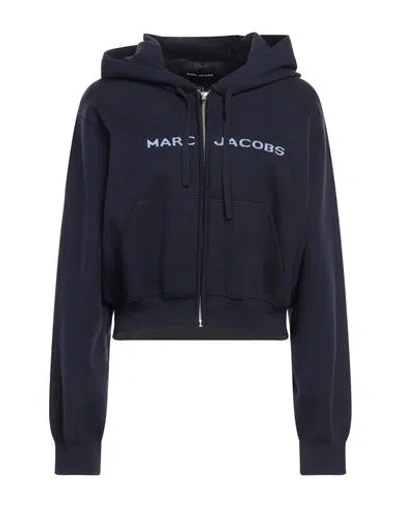 Marc Jacobs Woman Cardigan Navy Size Xs Cotton, Nylon, Elastane In Navy Blue