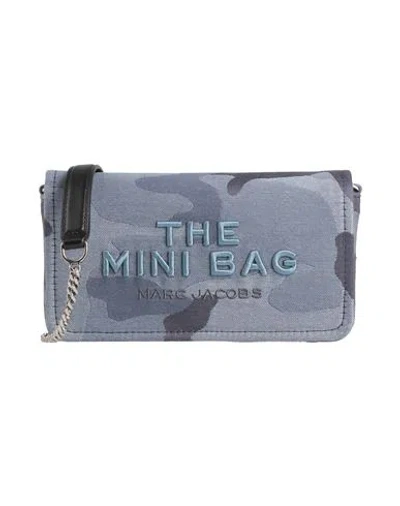 Marc Jacobs Woman Cross-body Bag Blue Size - Textile Fibers, Leather