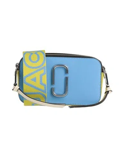 Marc Jacobs Woman Cross-body Bag Light Blue Size - Cow Leather, Polyurethane Coated