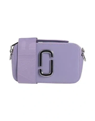 MARC JACOBS MARC JACOBS WOMAN CROSS-BODY BAG LILAC SIZE - COW LEATHER, POLYURETHANE COATED
