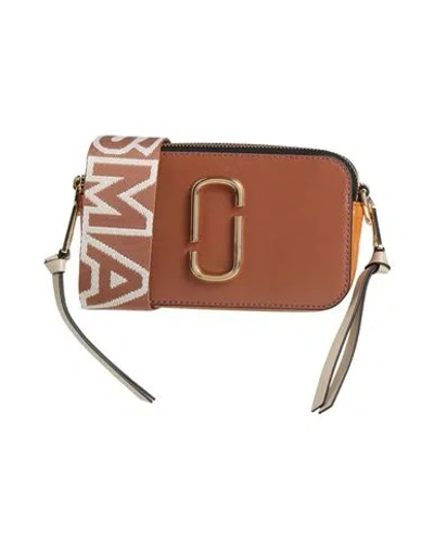 Marc Jacobs Woman Cross-body Bag Tan Size - Cow Leather, Polyurethane Coated