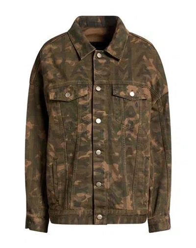 Marc Jacobs Woman Denim Outerwear Military Green Size M Cotton
