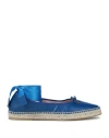 Marc Jacobs Woman Espadrilles Blue Size 5 Soft Leather In Blue