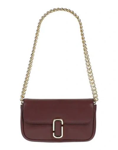 Marc Jacobs Woman Handbag Dark Brown Size - Bovine Leather, Polyurethane In Brown