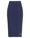 Marc Jacobs Woman Midi Skirt Midnight Blue Size L Viscose, Nylon, Elastane In Blue