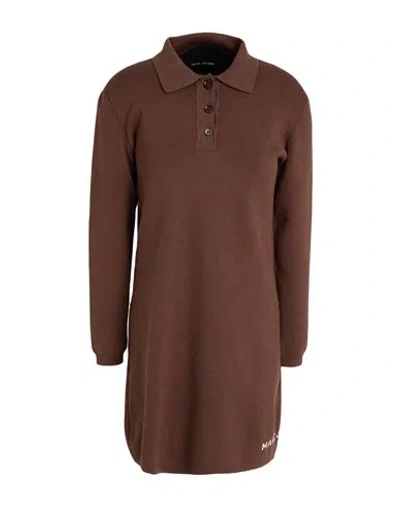 Marc Jacobs Woman Mini Dress Brown Size S Cotton, Nylon, Elastane