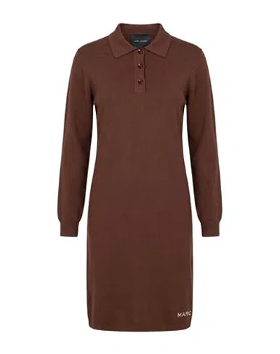 Marc Jacobs Woman Mini Dress Chocolate Brown Size M Cotton, Nylon, Elastane