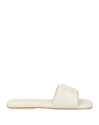 MARC JACOBS MARC JACOBS WOMAN SANDALS OFF WHITE SIZE 5 LEATHER