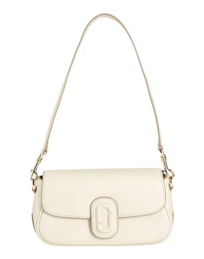 Marc Jacobs Woman Shoulder Bag Ivory Size - Leather In White