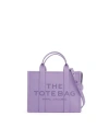 Marc Jacobs The Leather Medium Tote Bag In Purple