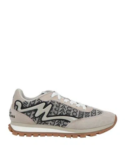 Marc Jacobs Woman Sneakers Beige Size 5 Leather, Textile Fibers