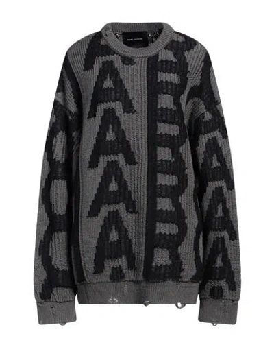 Marc Jacobs Woman Sweater Lead Size M Wool, Acrylic, Polyamide, Mohair Wool In Grey