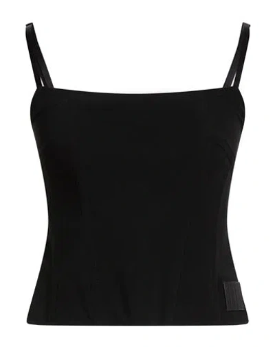 Marc Jacobs Woman Top Black Size 00 Viscose, Acetate, Elastane