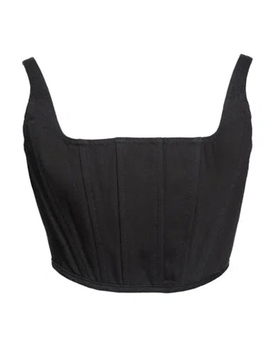 Marc Jacobs Woman Top Black Size 6 Cotton